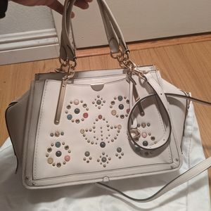 Coach dreamer with jeweled rivets in white